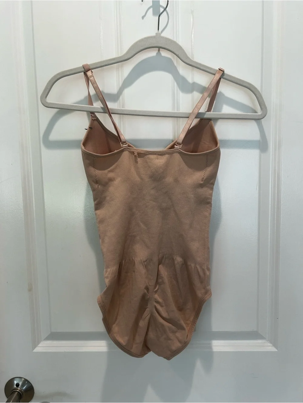 Skinnygirl Sculpting Bodysuit Cami with Built-In Bra Nude Tummy Control small